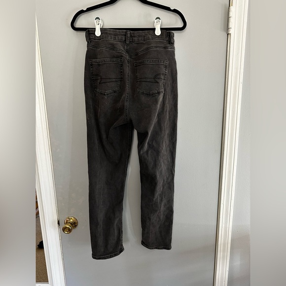 American Eagle Jean Size 26 Black Straight Leg - Picture 2 of 3